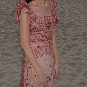 Zimmermann Blush Pink Patterned Dress